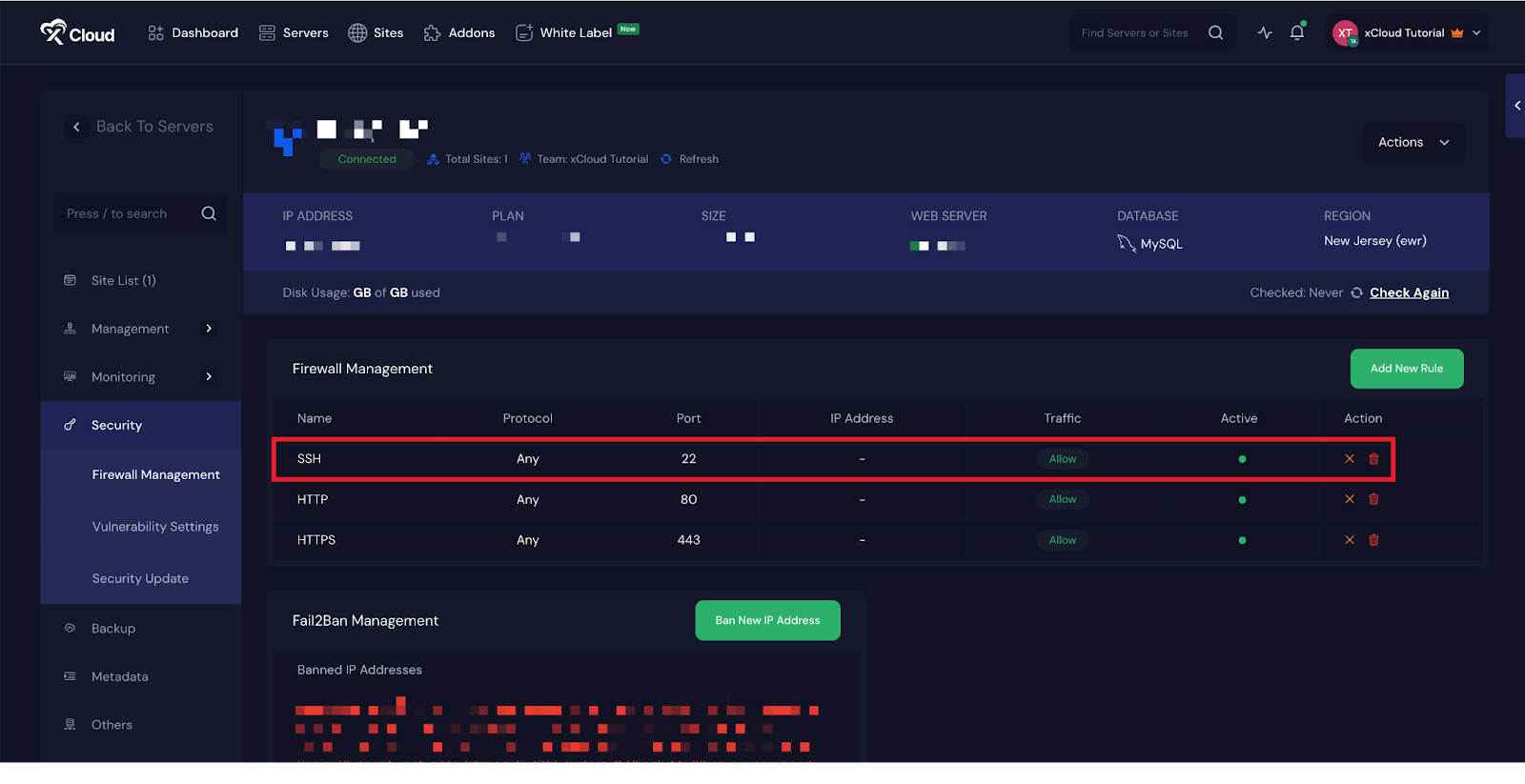 Restrict SSH Access Lockdown