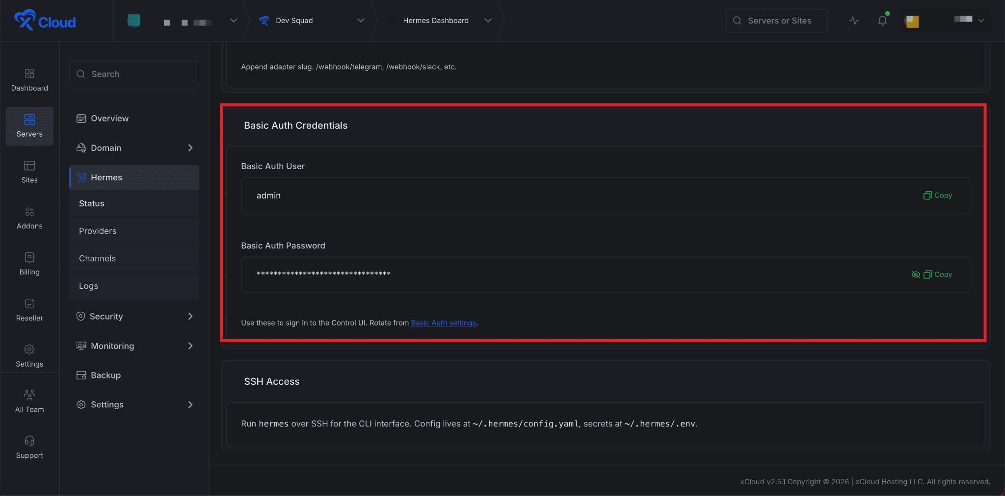 Deploy Hermes Agent with xCloud