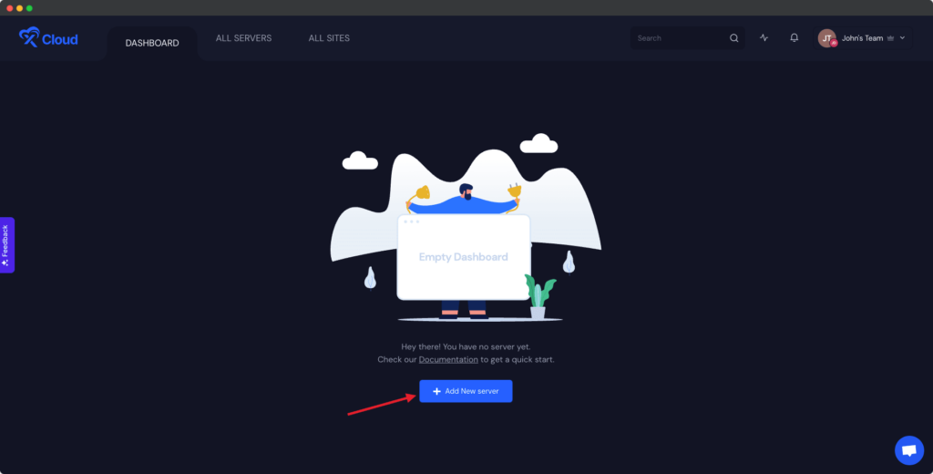 Create Your New DigitalOcean Server in xCloud