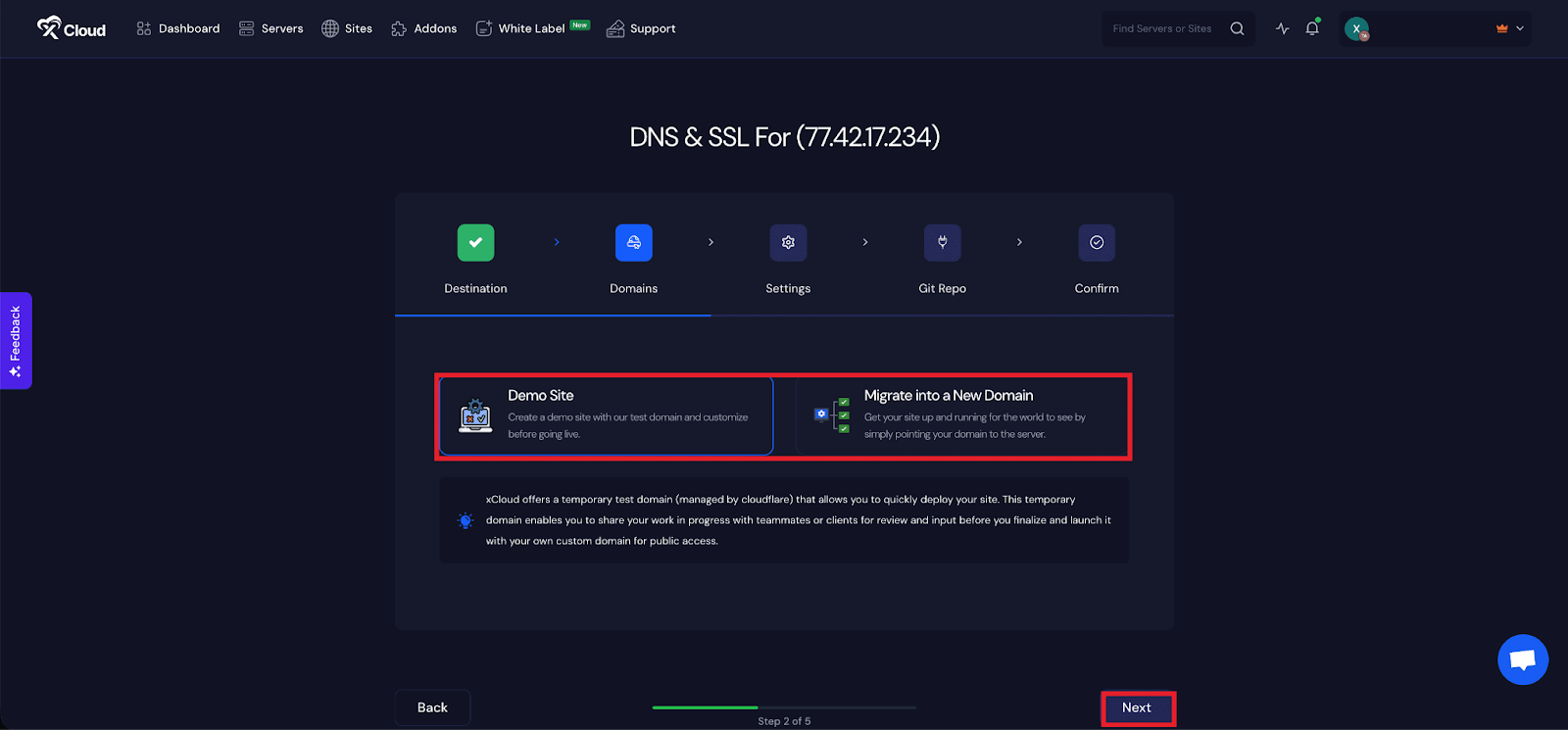Set Up Domains