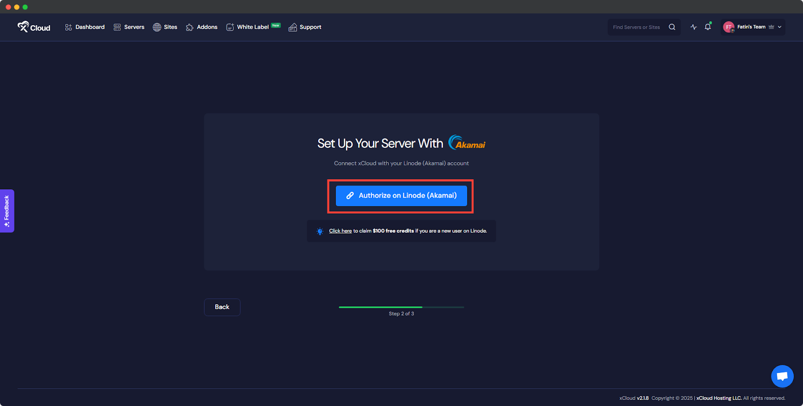 Authorize Your Linode Account 