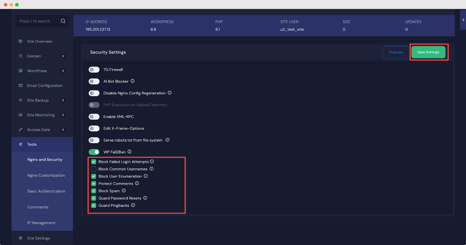 WP Fail2Ban with xCloud